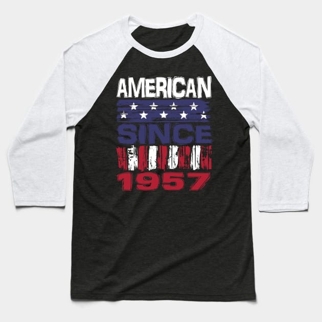 American Since  1957 Baseball T-Shirt by Nerd_art